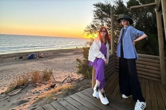 Cristina Kirchner veranea en Monte Hermoso junto a su hija Florencia