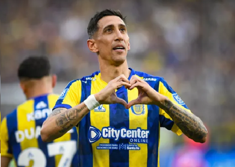 Rosario Central, con un gol olímpico de Ángel Di Maria, empató 1-1 ante Boca