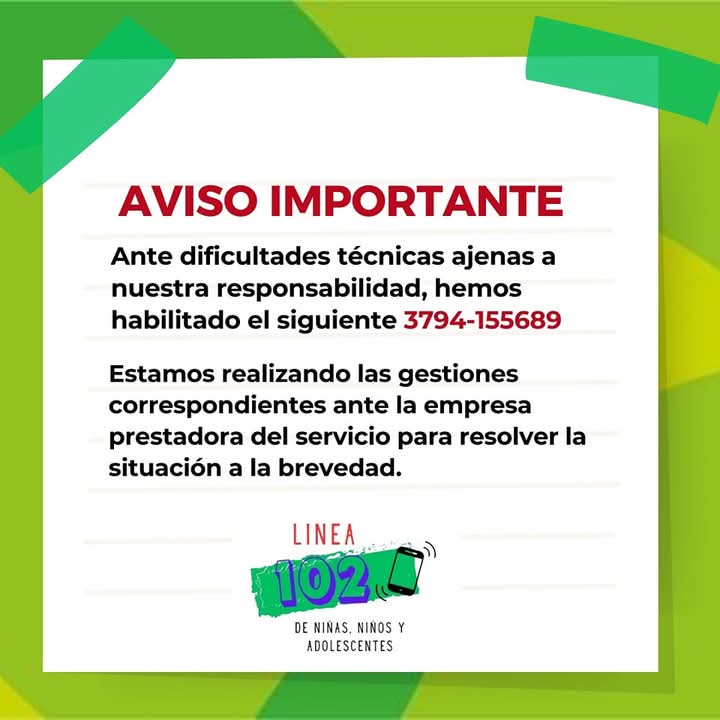 SUSPENDEN PROVISORIAMENTE LA LÍNEA 102 EN CORRIENTES Y ACTIVAN NÚMERO DE EMERGENCIA