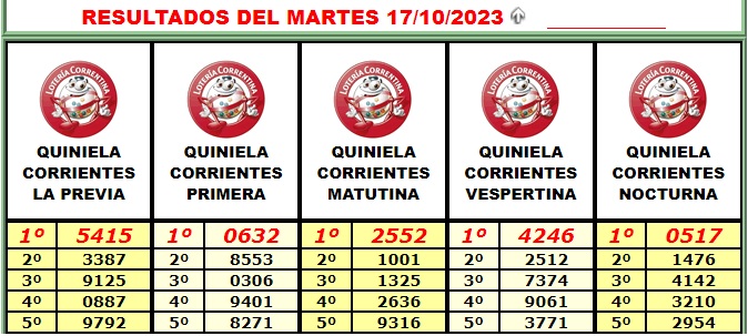 Extractos Loteria