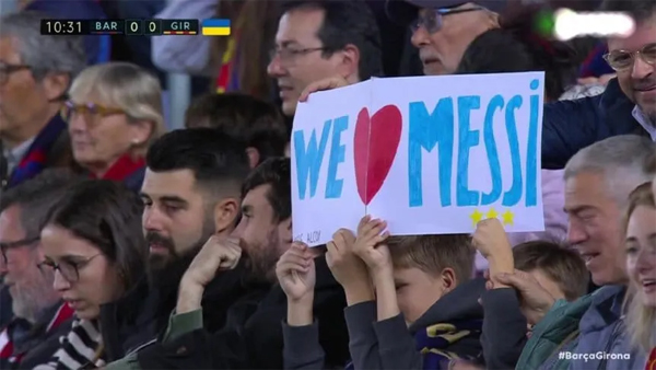 Lionel Messi en el minuto 10