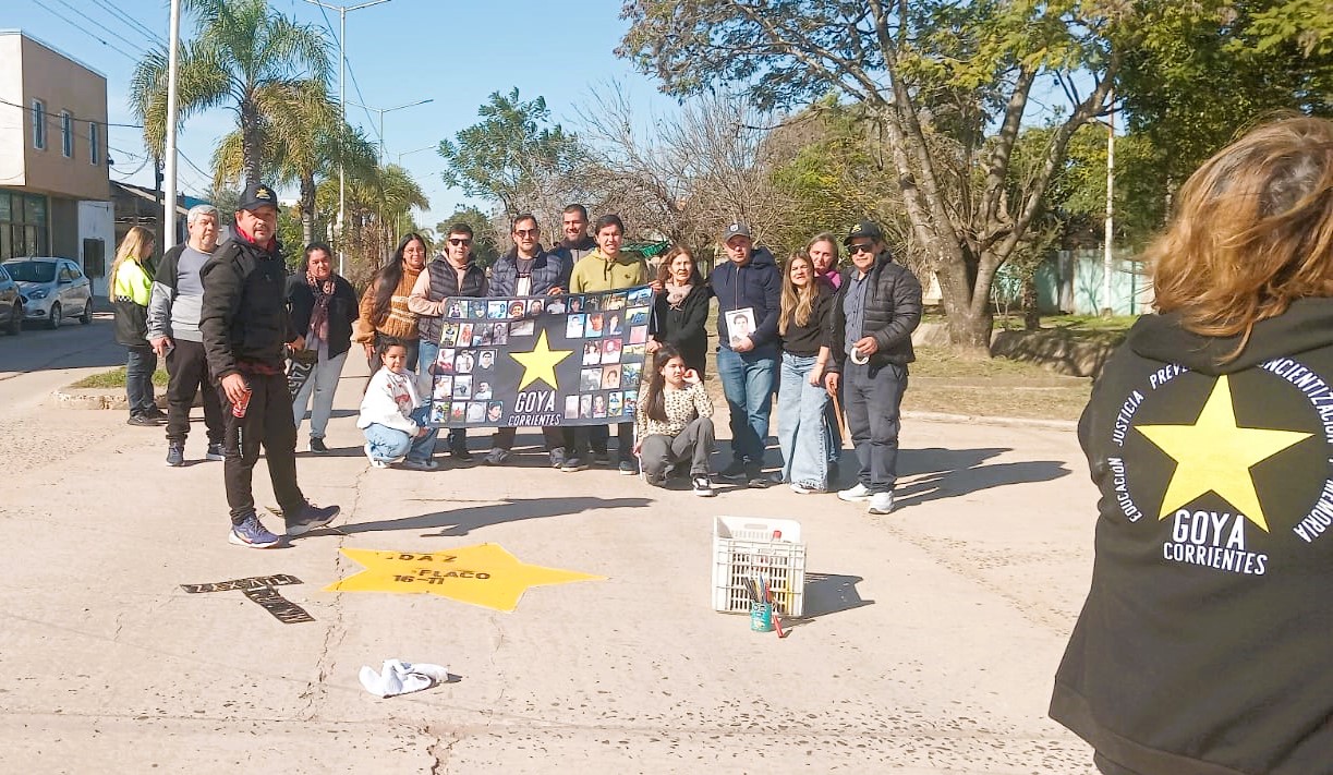RECORDARON A JÓVENES QUE PERDIERON LA VIDA EN SINIESTROS VIALES EN GOYA