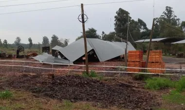ESTA MADRUGADA: Granizo y fuerte viento causaron destrozos en el interior de Corrientes