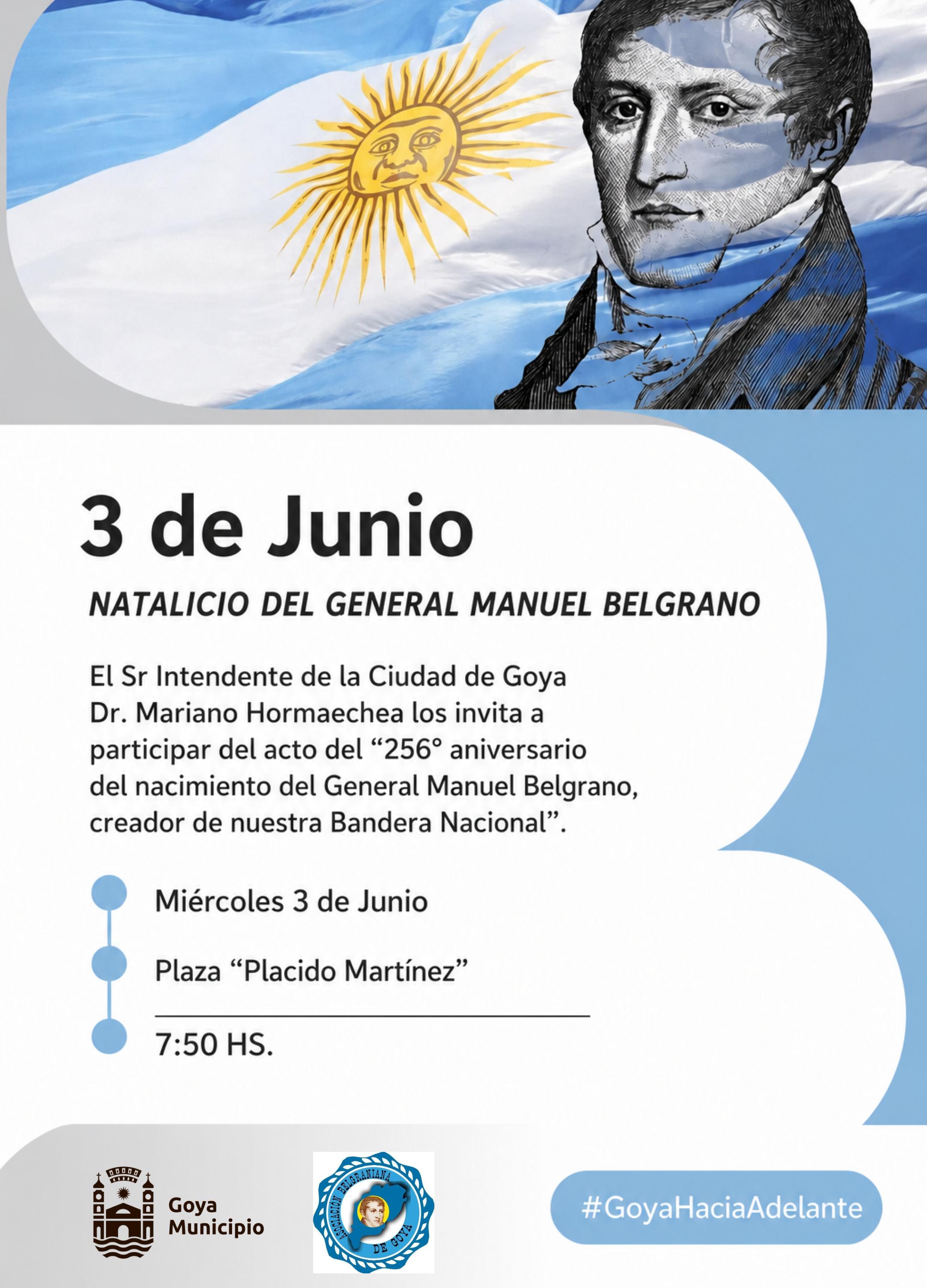 3 DE JUNIO: NATALICIO DEL GENERAL MANUEL BELGRANO