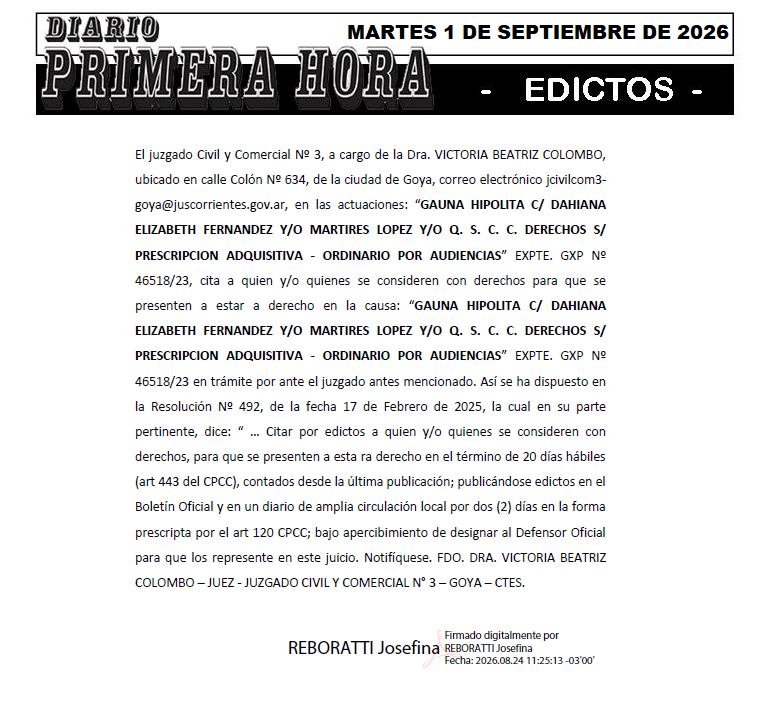 2 edicto millan dia 1