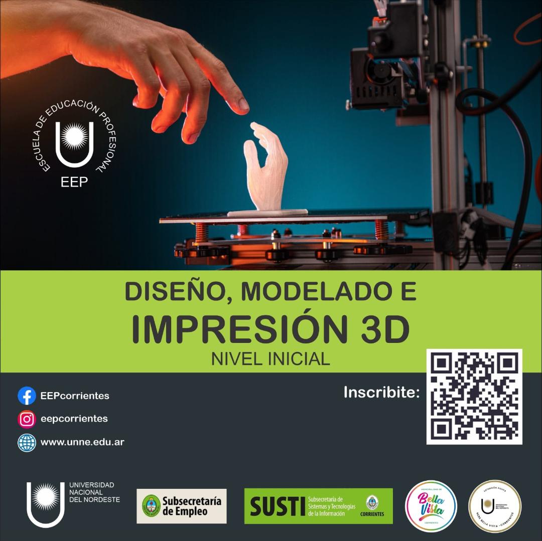 Economía del conocimiento: CON MÁS DE 30 INSCRIPTOS INICIÓ CURSO DE DISEÑO, MODELO E IMPRESIÓN 3D