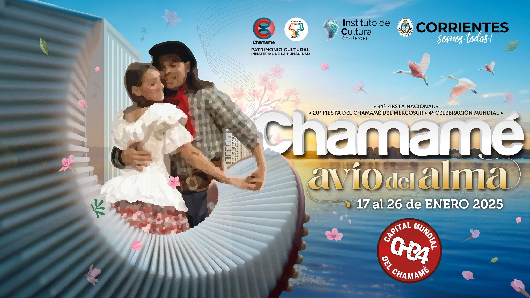 Este sábado se presentará en Paraguay la 34ª Fiesta Nacional del Chamamé 