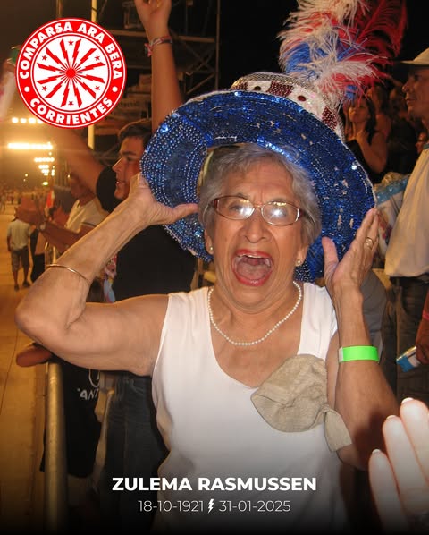 DOLOR EN EL CARNAVAL CORRENTINO: falleció Zulema Rasmussen, figura emblemática de Ará Berá