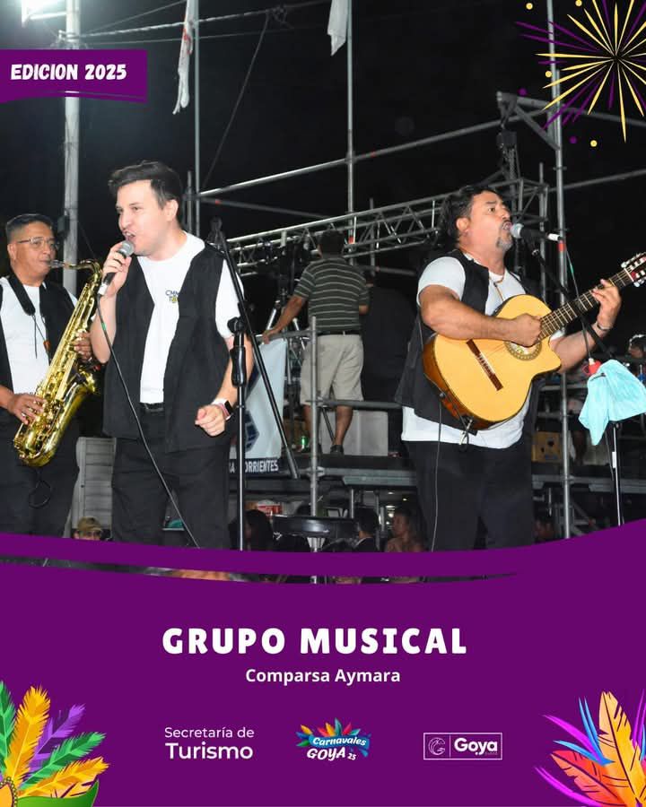 "SUBLIME", MEJOR GRUPO MÚSICAL DE LOS CARNAVALES GOYANOS 2025