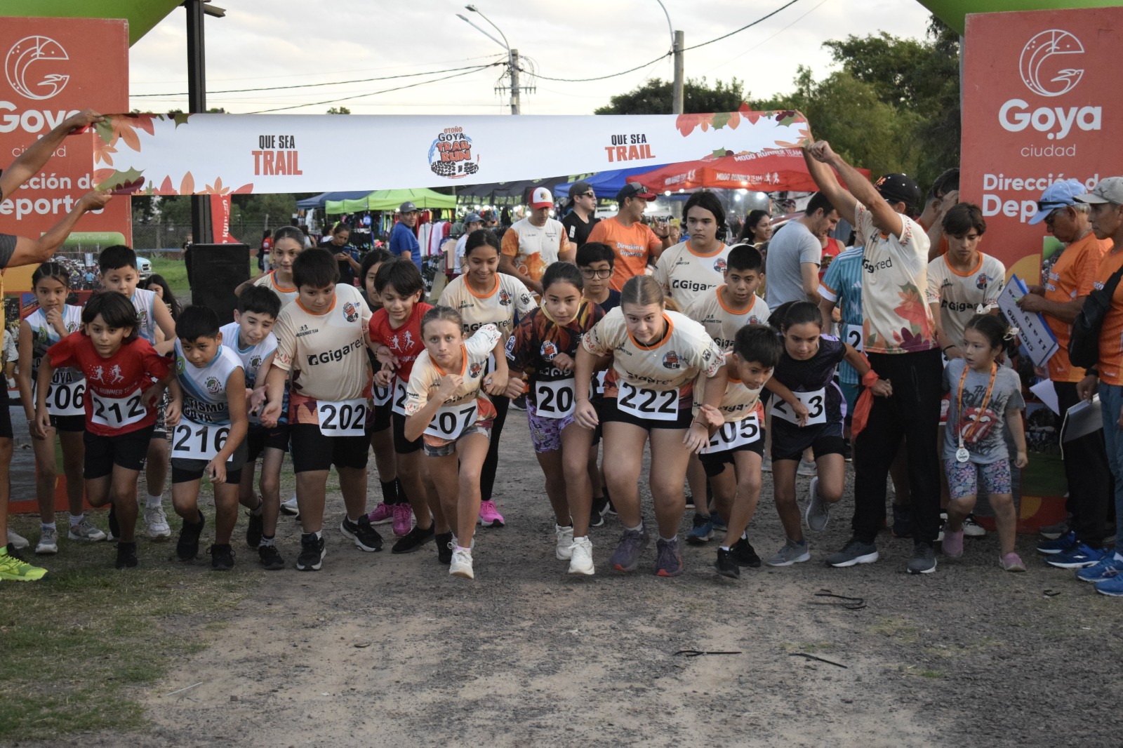 GOYA OTOÑO TRAIL RUN:  82 menores participaron del inicio de la aventura de Goya