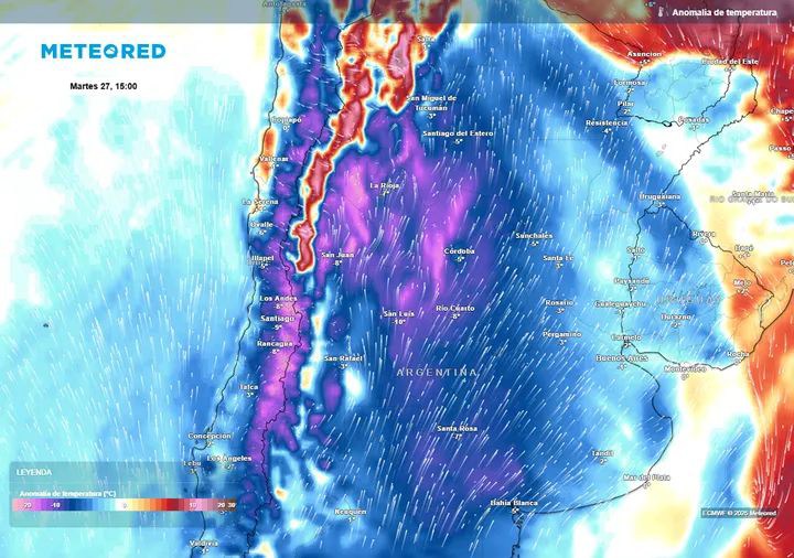 UNA MASA DE AIRE POLAR LLEGARÁ A ARGENTINA: ESTAS SON LAS ZONAS MÁS AFECTADAS