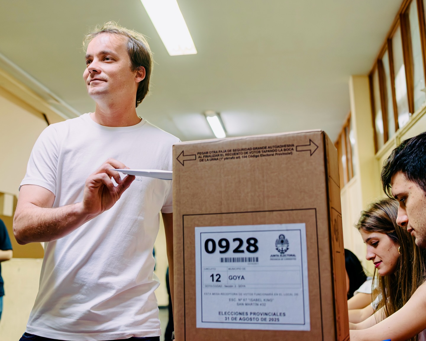 LISANDRO PALEARI VOTÓ CON LA CONVICCIÓN DE UN FUTURO MEJOR PARA GOYA