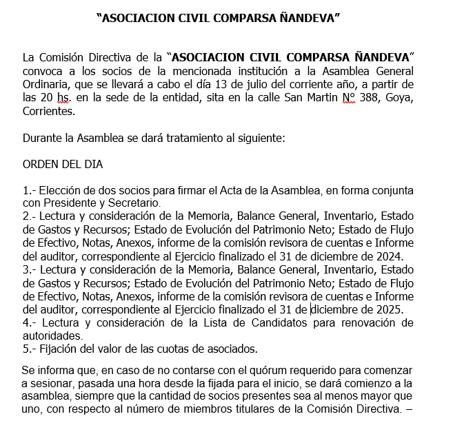 5 ASOCIACION CIVIL ÑANDEVA 5