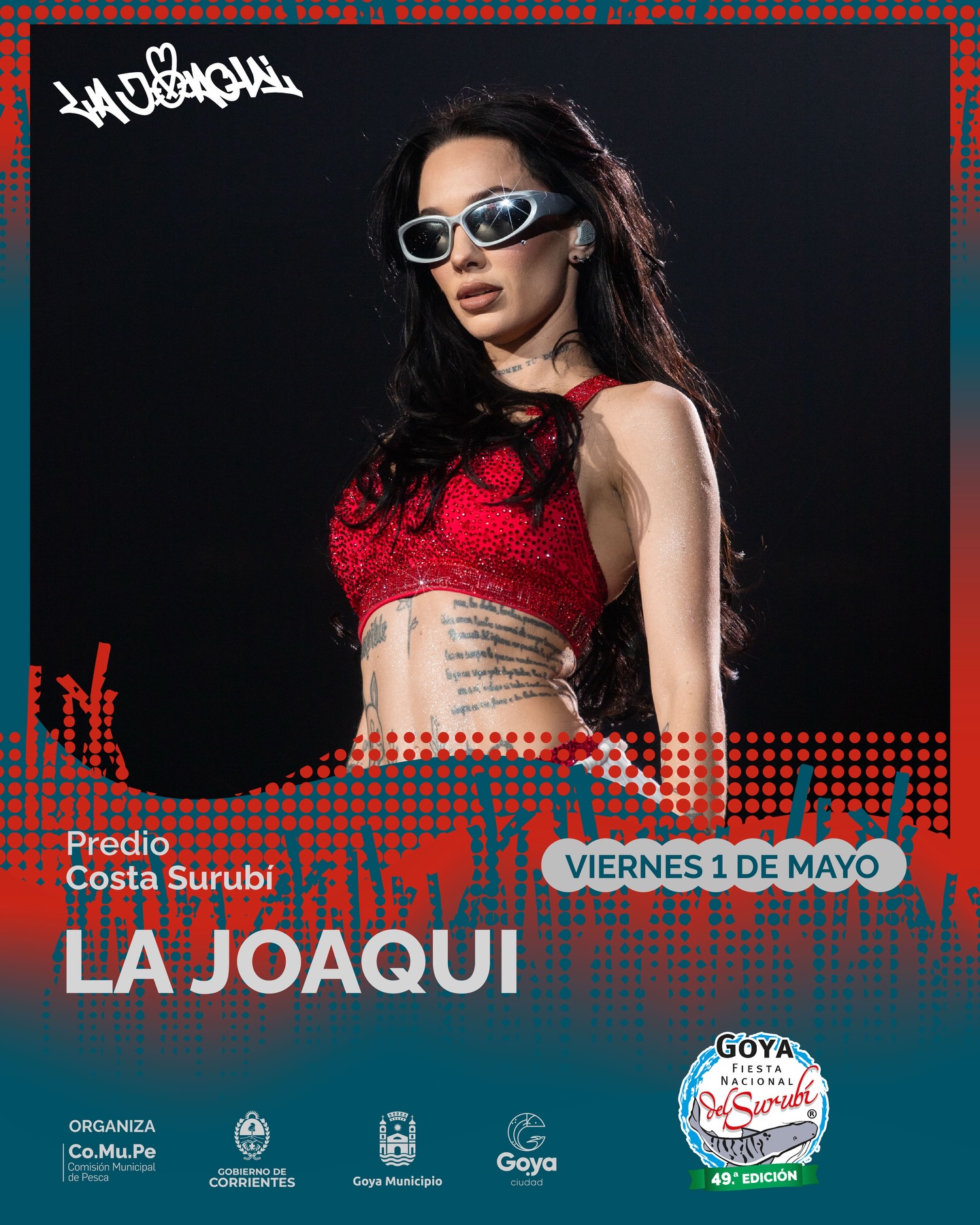 LA JOAQUI SE PRESENTARÁ EN LA NOCHE DE ELECCIÓN DE REINA DEL SURUBÍ