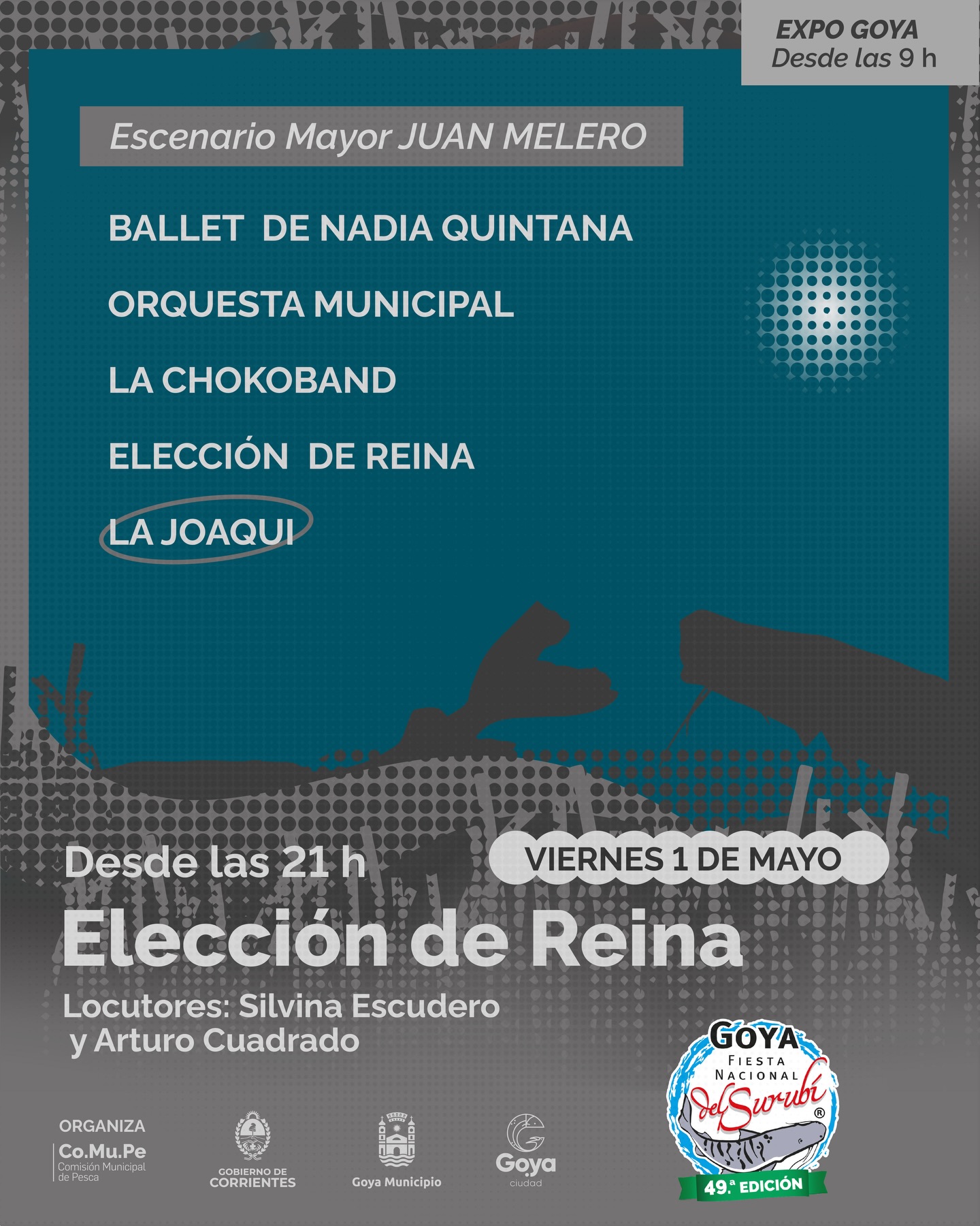 NOCHE DE ELECCIÓN DE REINA DEL SURUBÍ: CRONOGRAMA DE UN ESPECTÁCULO QUE CERRARÁ CON EL SHOW DE LA JOAQUI