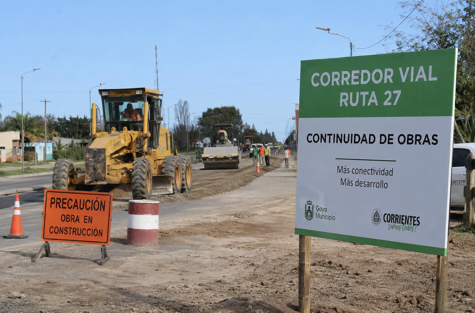 AVANZAN LAS OBRAS DEL CORREDOR VIAL DE LA RUTA PROVINCIAL 27
