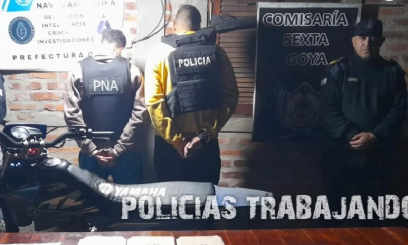 GOLPE AL NARCOMENUDEO GOYA: ALLANARON UNA CASA Y ENCONTRARON DROGA, DINERO Y UNA MOTO