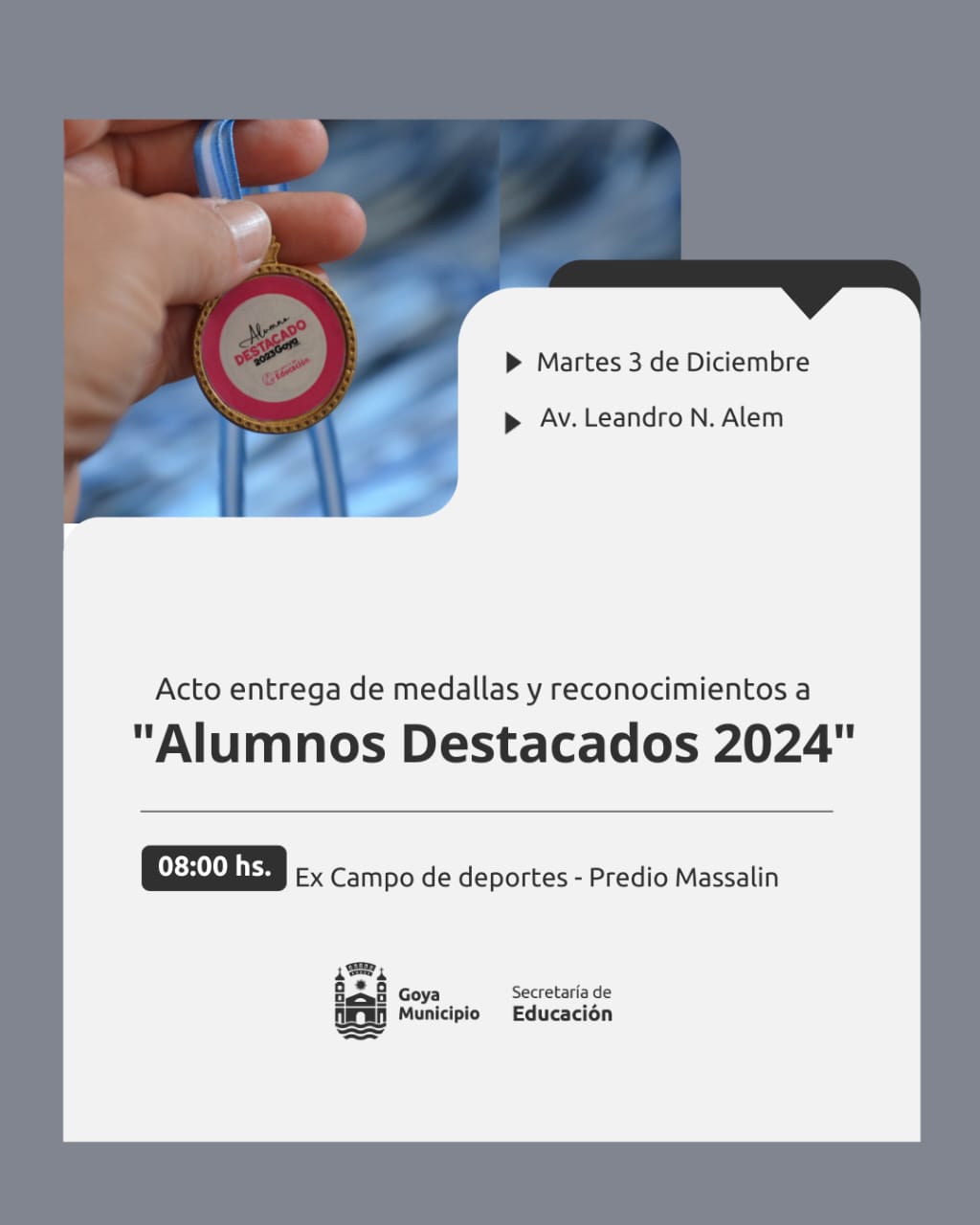LA EDUCACIÓN COMO PRIORIDAD: EL MUNICIPIO DISTINGUE A LOS “ALUMNOS DESTACADOS 2024”