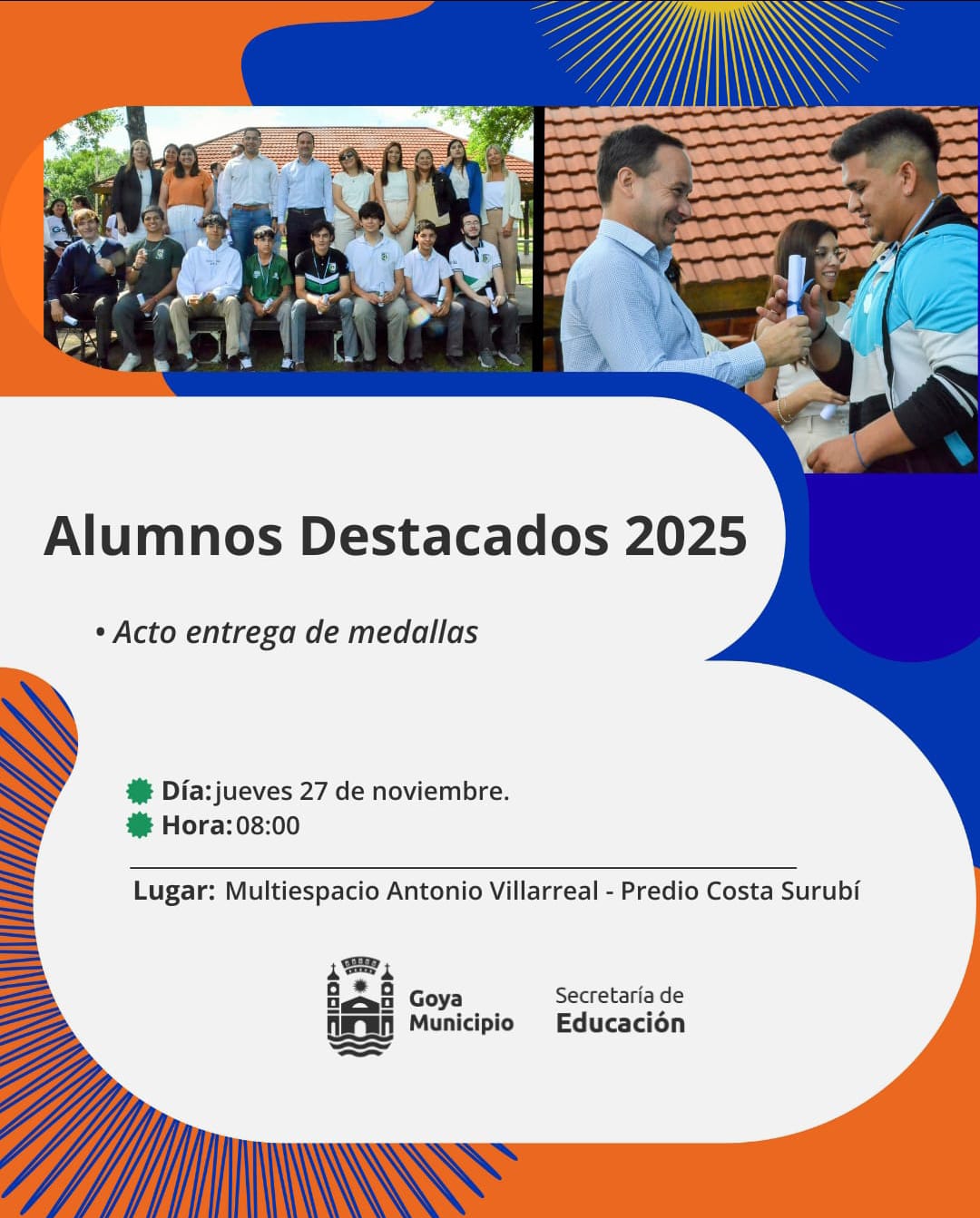 ACTO DE ENTREGA DE MEDALLAS A ALUMNOS DESTACADOS 2025