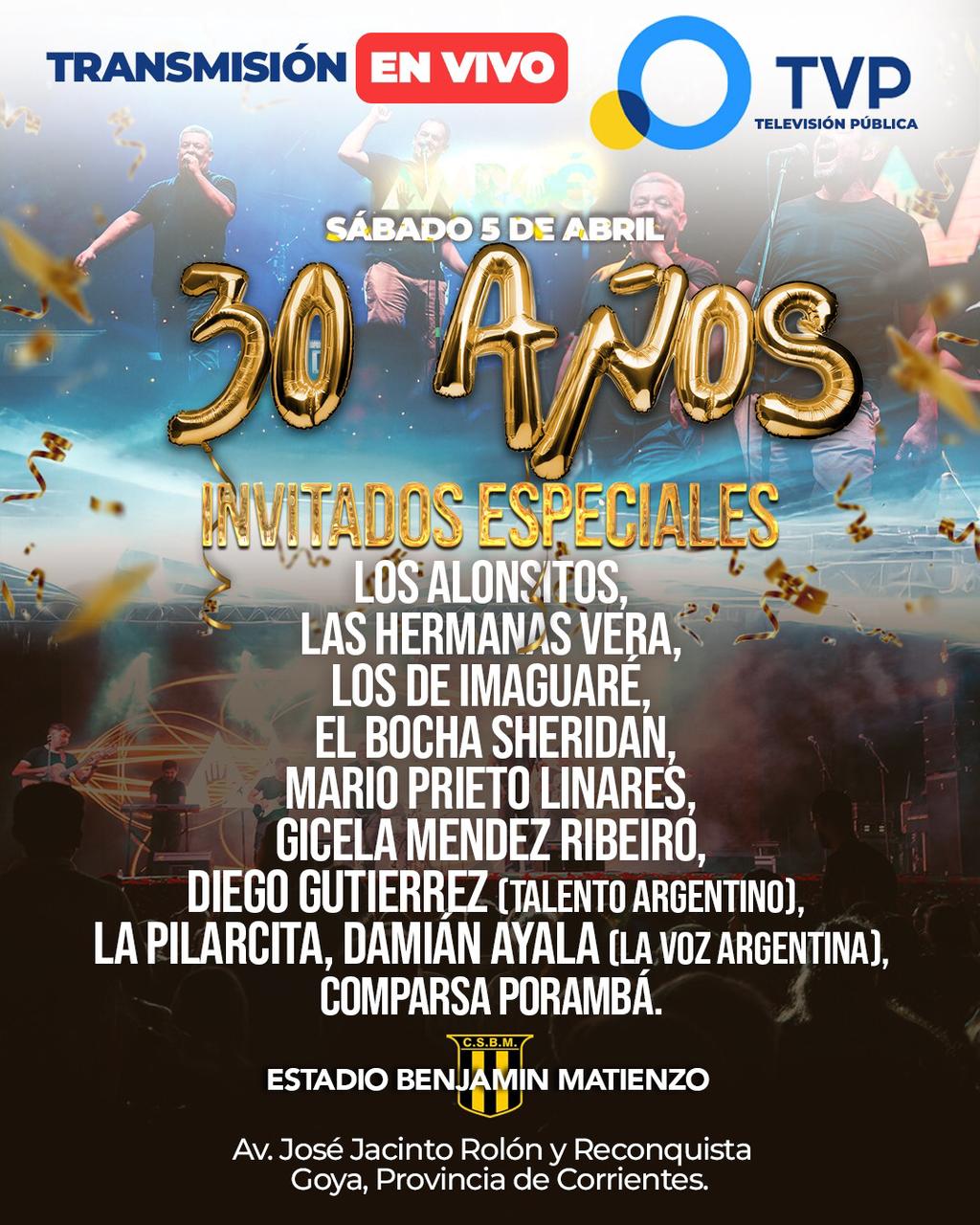CUENTA REGRESIVA: SE VIENE LOS 30 AÑOS DE AMBOÉ