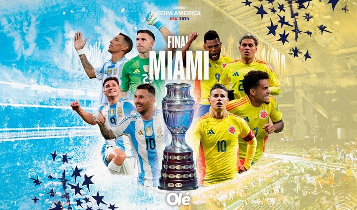 Argentina vs. Colombia por la final de la Copa América 2024 