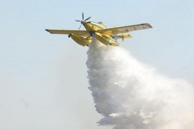 ASIGNAN UN AVION HIDRANTE PARA ATENDER EMERGENCIAS EN GOYA Y LA ZONA