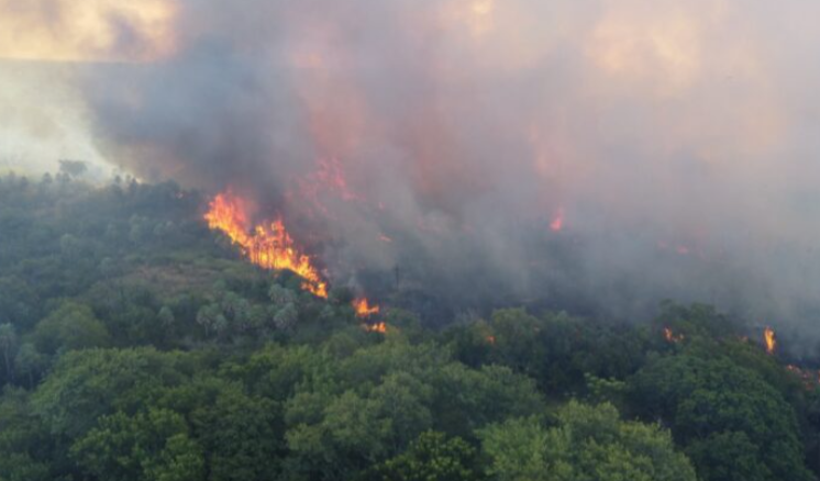 Fuego y destrucción en San Cayetano: “El clima y la sequía son como una ruleta rusa”
