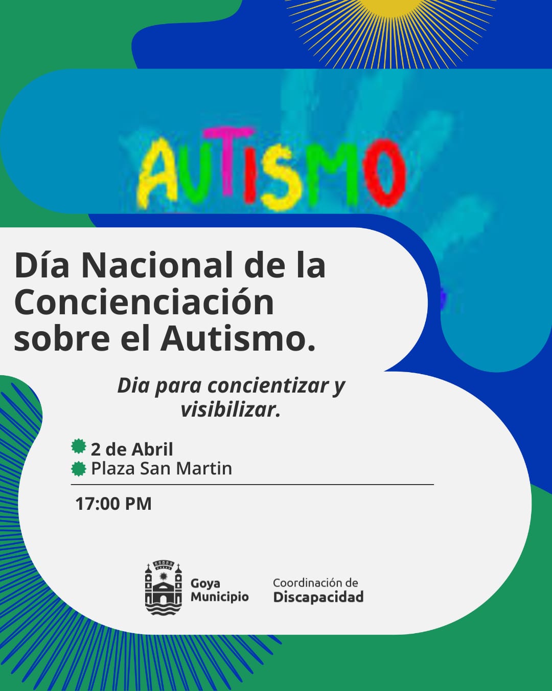 GOYA SE VISTE DE AZUL: JORNADA DE CONCIENCIACIÓN SOBRE EL AUTISMO