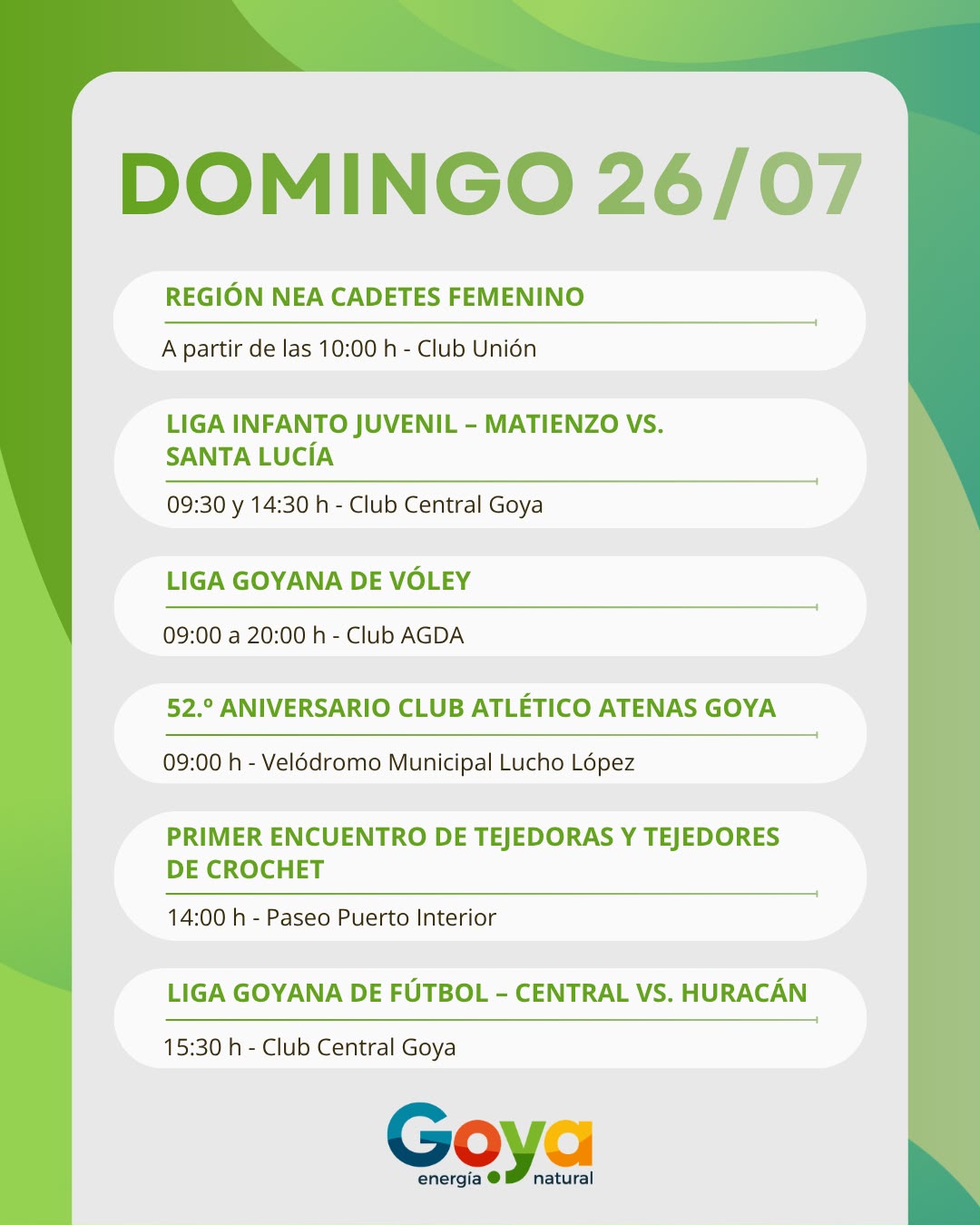 Agenda Domingo Flyr