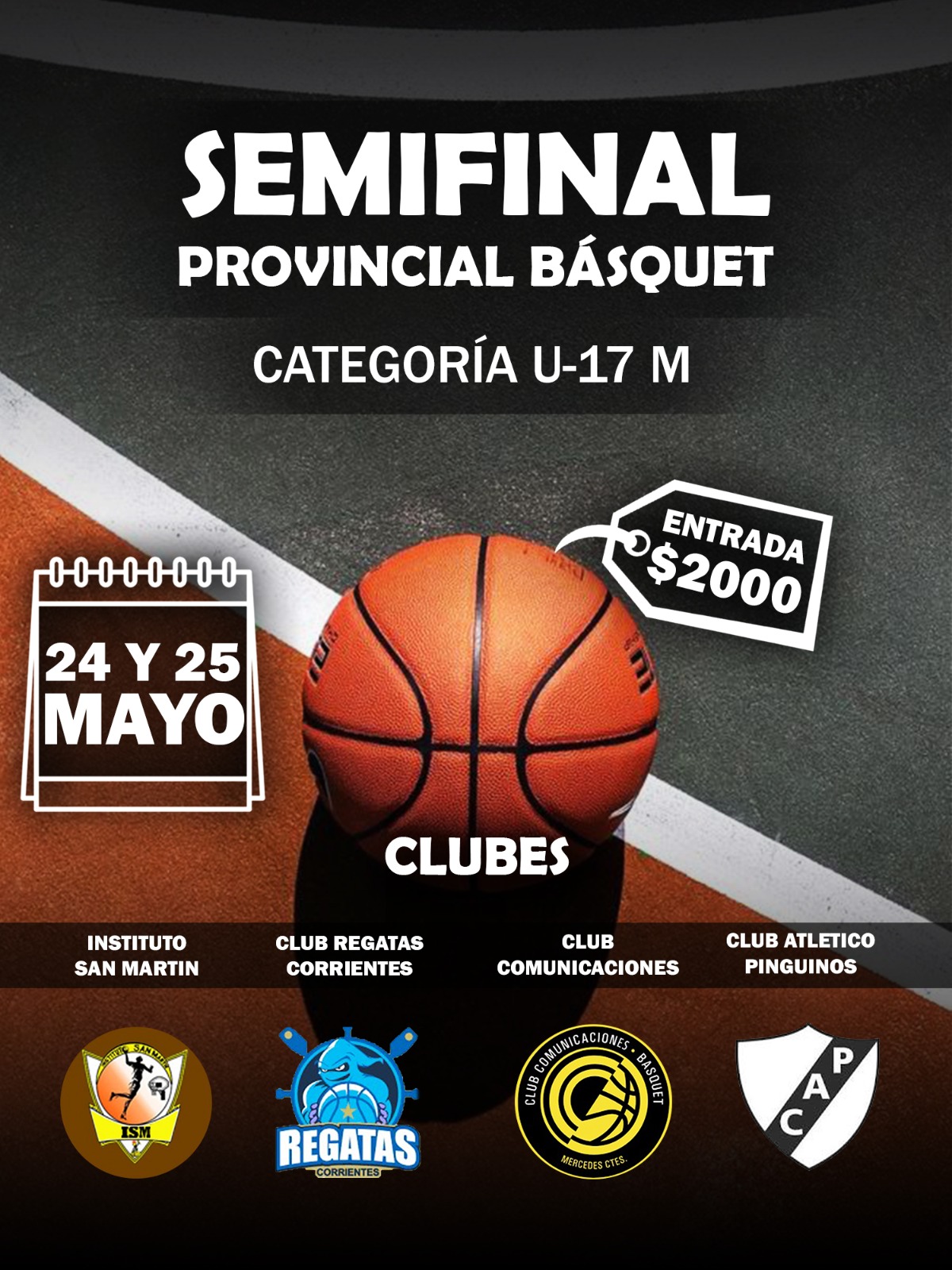 GOYA SERÁ SEDE DE LAS SEMIFINALES U17 DE BÁSQUET: EL INSTITUTO SAN MARTÍN RECIBE A EQUIPOS DE LA REGIÓN