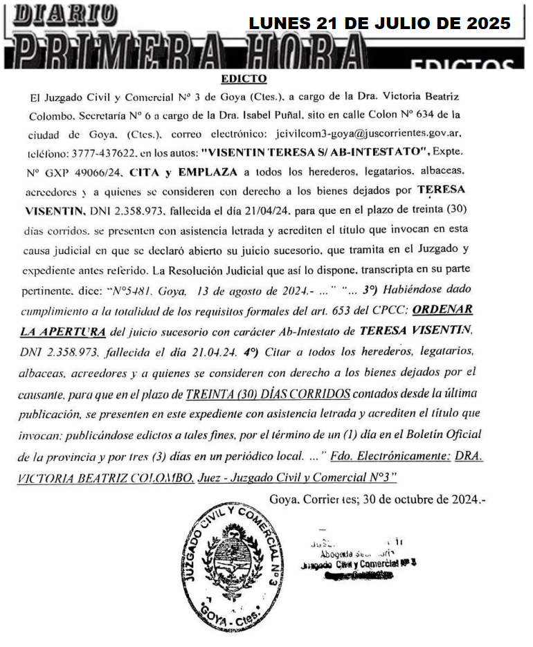 CALVI DIA 1