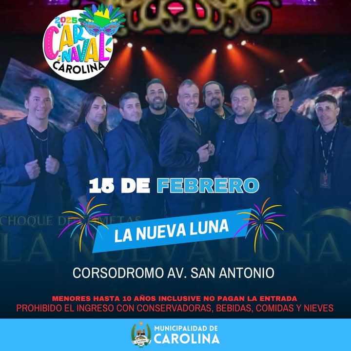 ACTUACIÓN DE LA NUEVA LUNA, EL CARNAVAL DE CAROLINA SE DESPIDE CON UNA NOCHE INOLVIDABLE
