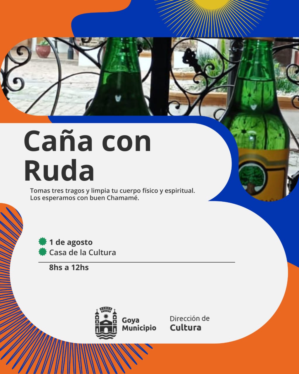 ESTE VIERNES: CAÑA CON RUDA EN CASA DE LA CULTURA