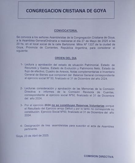 CONVOCATORIA CRISTIANA DIA 2