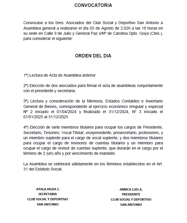 CONVOCATORIA SAN ANTONIO 3