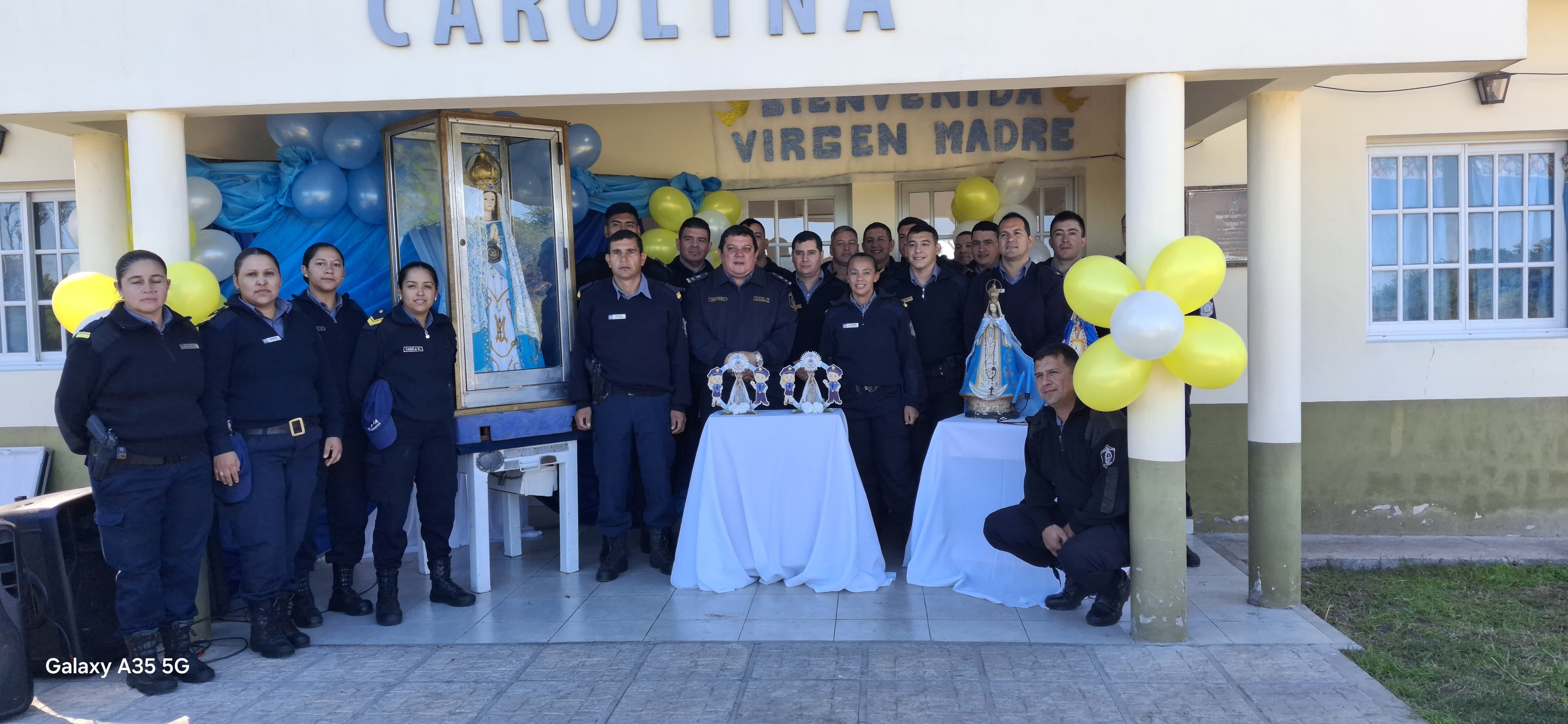 En Carolina, con honores recibió a la Patrona de la Policía
