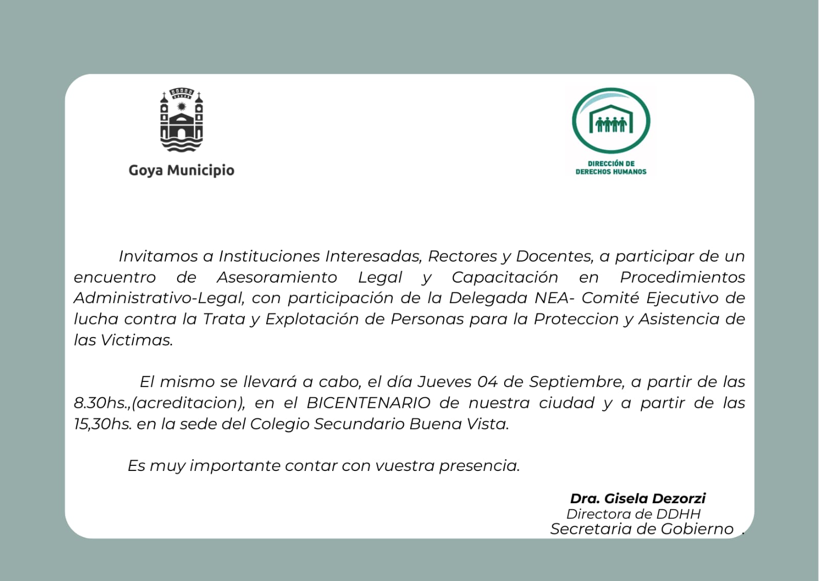 ENCUENTRO DE ASESORAMIENTO LEGAL Y CAPACITACIÓN SOBRE PROCEDIMIENTOS ADMINISTRATIVOS
