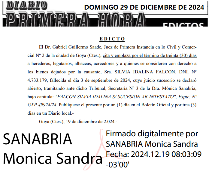 DOMINGO 29 DE DICIEMBRE DE 2024 DIA 3 GOME