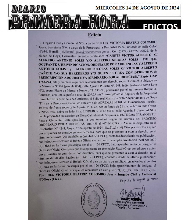 EDICTOS 14 DE AGOSTO 2024 3