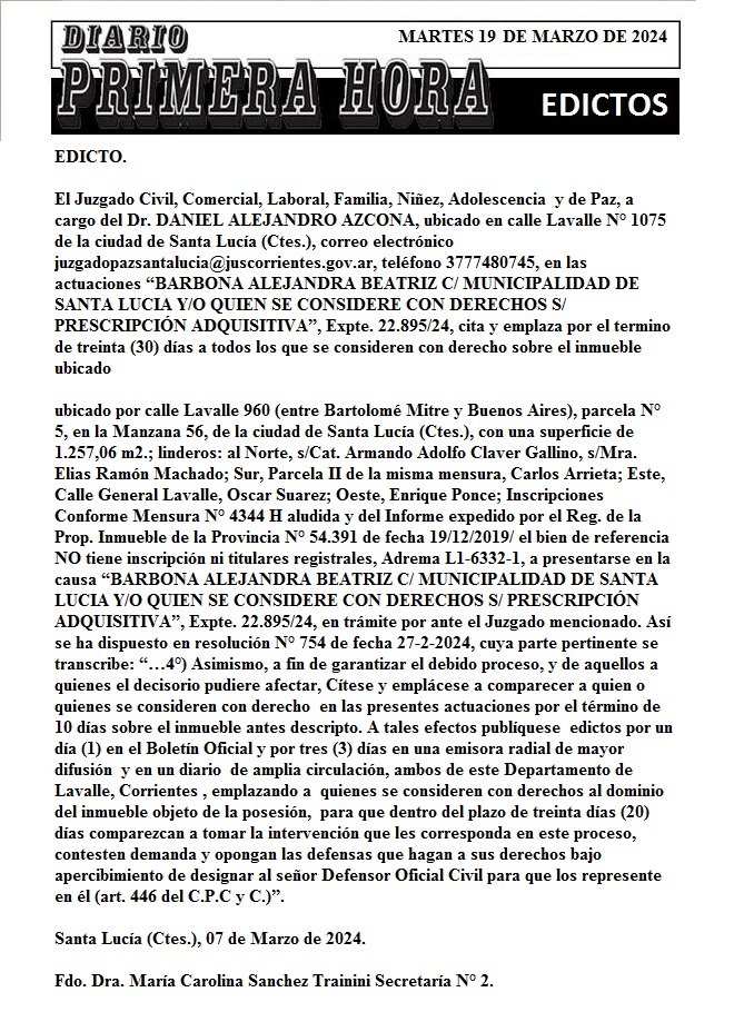 EDICTOS 19 DE MARZO 2024 4 bis