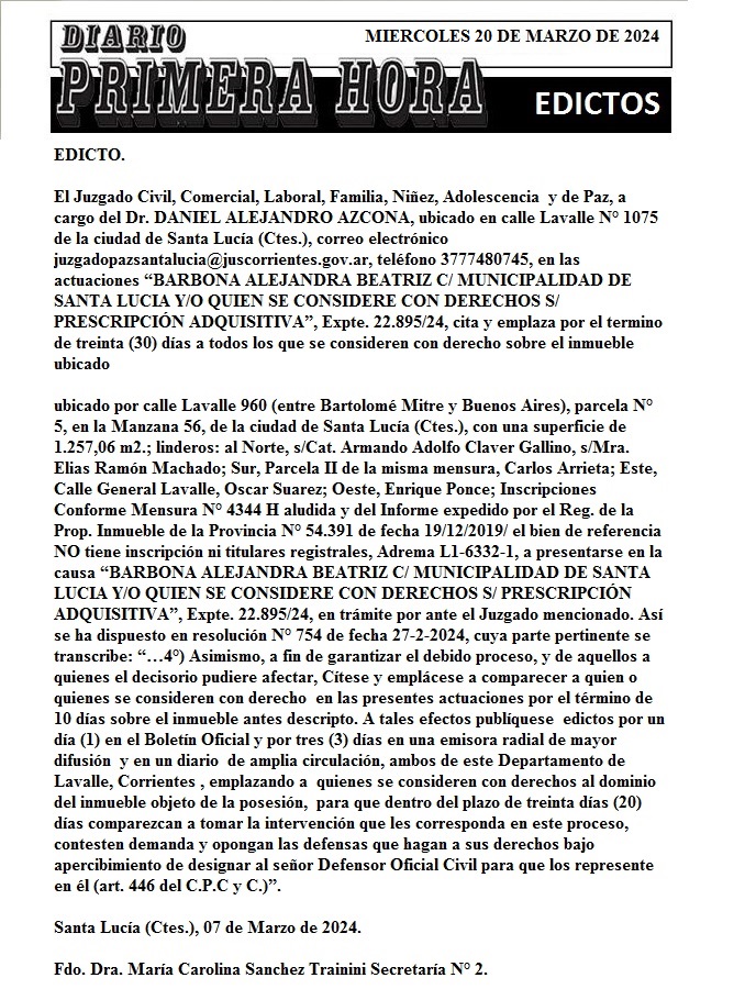 EDICTOS 20 DE MARZO 2024 4 bis