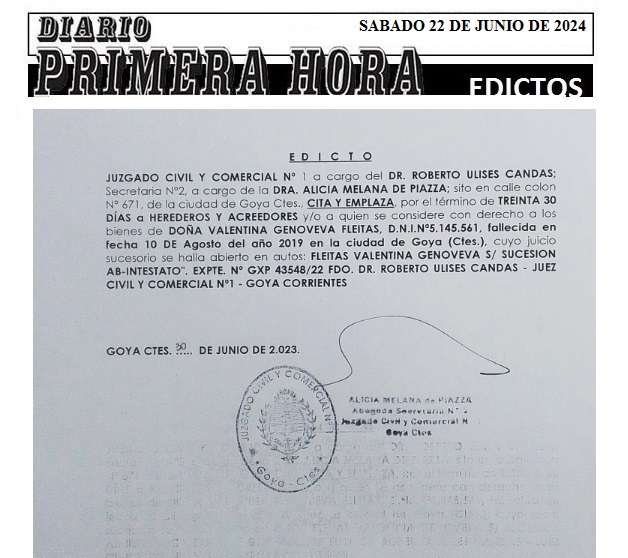 EDICTOS 22 DE JUNIO 2024 2