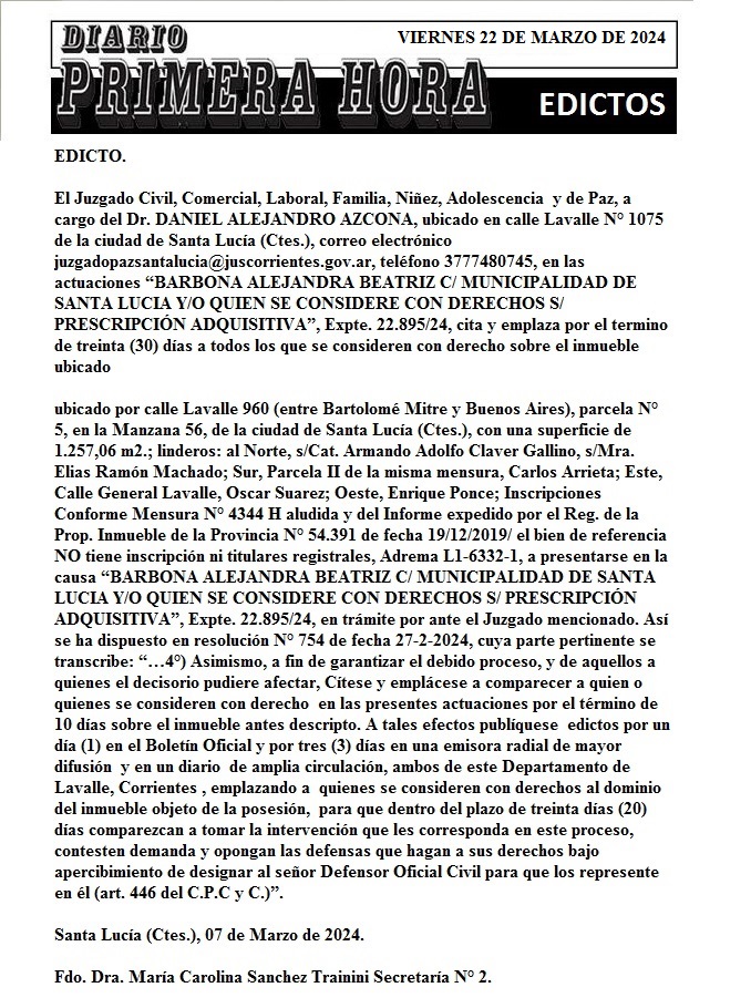EDICTOS 22 DE MARZO 2024 4 bis