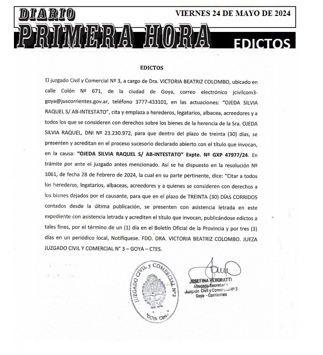 EDICTOS 234 DE MAYO 2024 2
