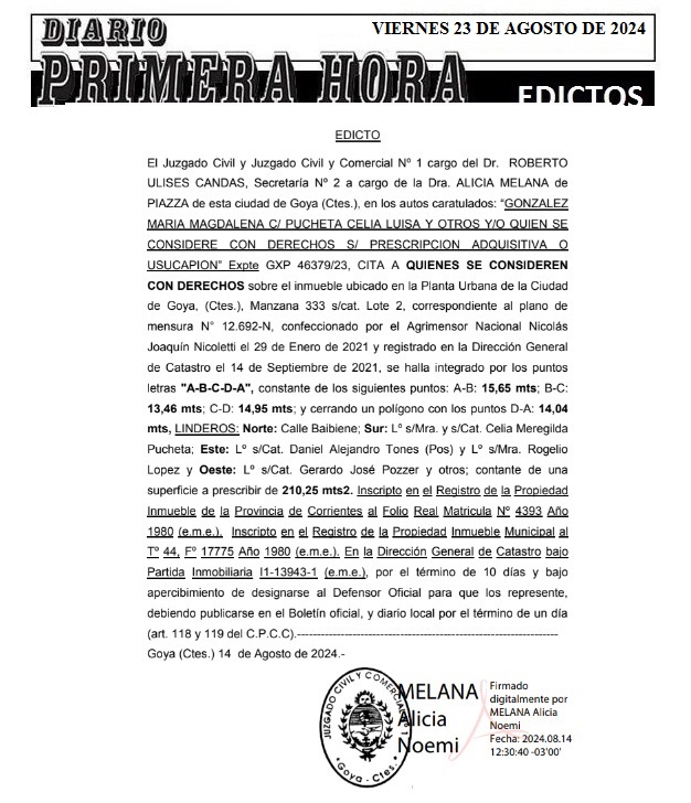 EDICTOS 23 DE AGOSTO DE 2024