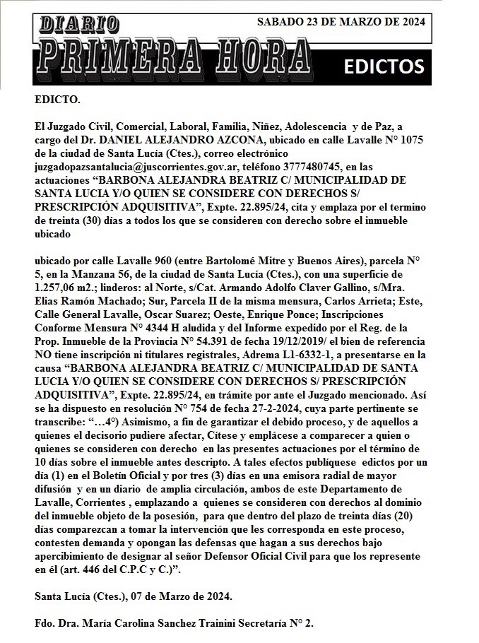 EDICTOS 23 DE MARZO 2024 4 bis