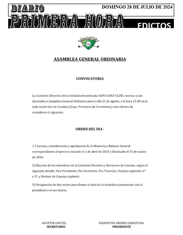 EDICTOS 28 DE JULIO DE 2024