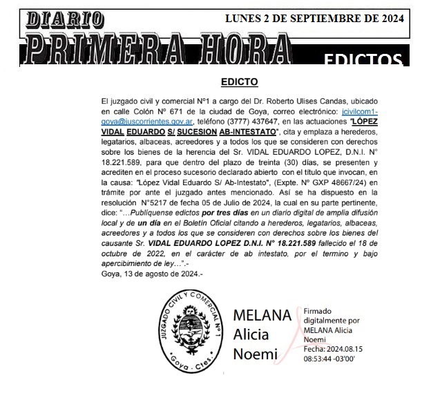 EDICTOS 2 DE SEPTIEMBRE DE 2024