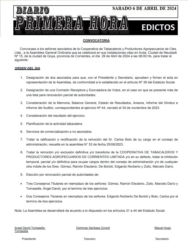 EDICTOS 8 DE ABRIL DE 2024