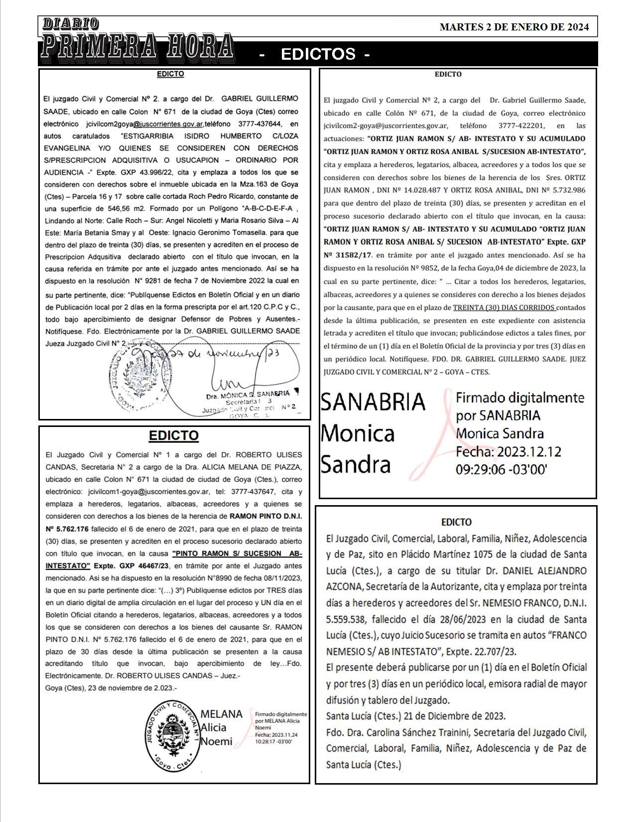 EDICTO 2 DE ENERO 2024 2